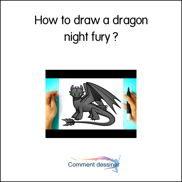 How to draw a dragon night fury